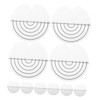 TOVINANNA 100 Pcs Hair Extension Heat Shield Pads Transparent Round