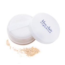 Organic UV Foundation, Rose Rich UV Face Powder, 0.2 oz (6 g), SPF50+ PA++++ Puffs in Containers, Highly Coverable, Soap Removal, Blue Claire