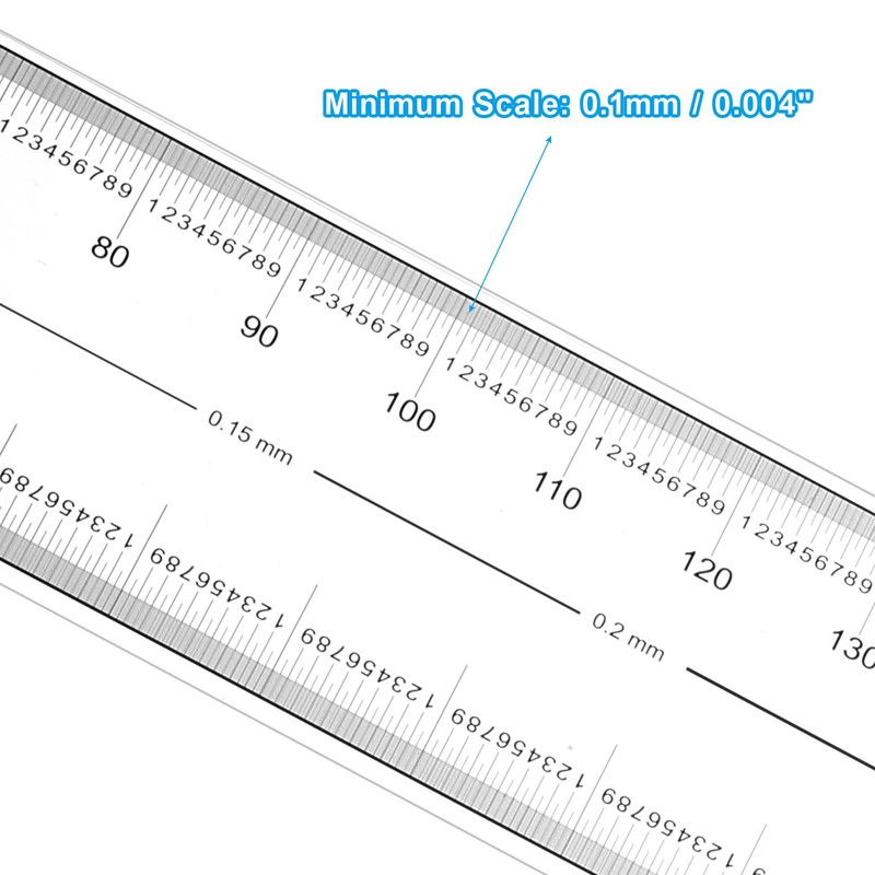 PATIKIL Film Flexible Ruler 80cm 0.1mm Scale with R Angle