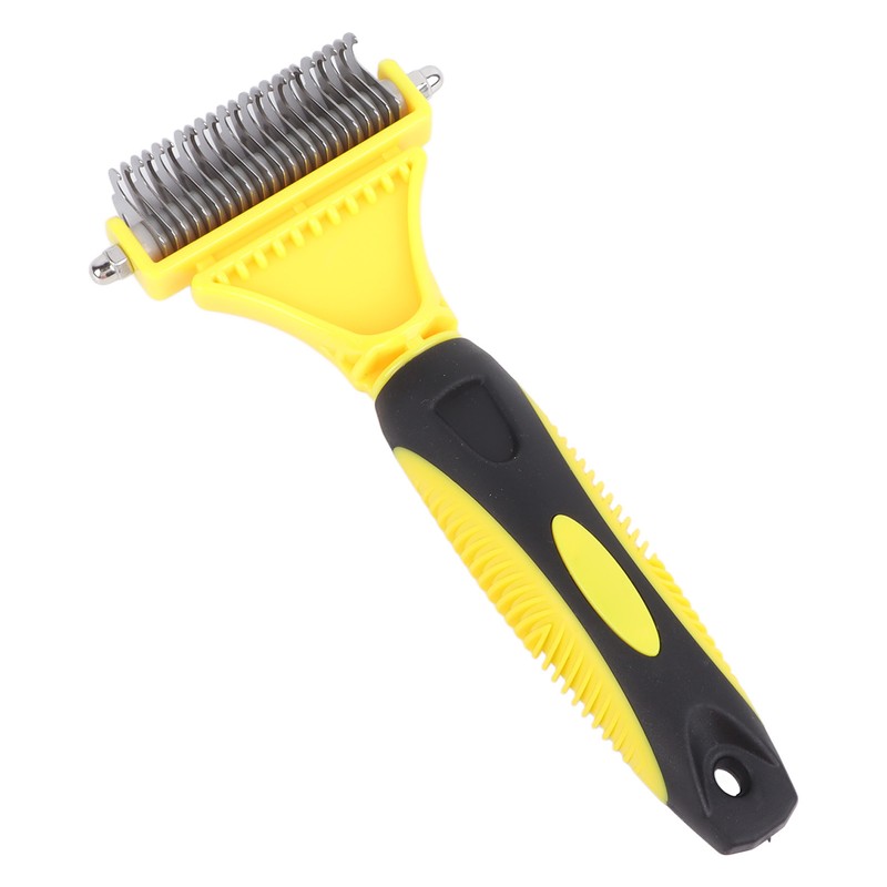 Pet Dematting Comb Stainless Steel Effective Ergonomic Pet Deshedding Tool