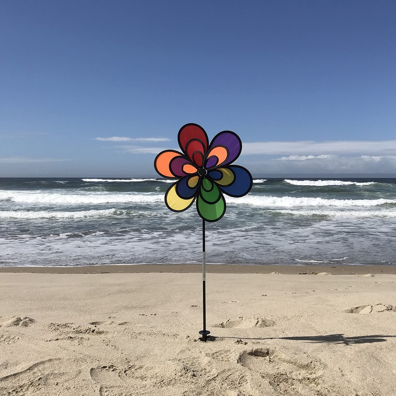 In the Breeze 2701 Double Wind Spinner, Inch, 15" Rainbow