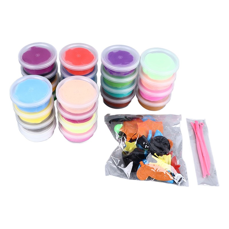24 Colors Soft Clay Set Innovative Fun DIY Soft Light