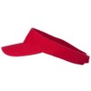 Pro Style Cotton Twill Washed Visor - Red