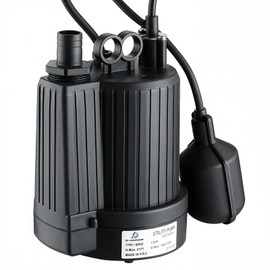 D-HONOR 1/3 HP Automatic Submersible Water Pump with Float Switch, 115V Utility Pump with 1-1/4” NPT Adapter, 1600 GPH High Flow Water Removal for Hot Tubs, Pool, Pond, Flooded House Basement