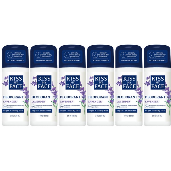 Kiss My Face Liquid Rock Deodorant Roll-On, Lavender 3 oz