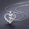 Cross Necklace/Bracelet/Earring for Women 925 Sterling Silver Heart Infinity Pendant