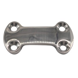 SeeRaphee 25mm Webbing Pressure Plate 304 Stainless Steel Multipurpose Fixing Plate for Yachts,Boat Decks Come with Screws (4 Pieces)