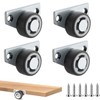 koundeneko Mini Caster Wheels Furniture Casters Directional Movable Silent Trash