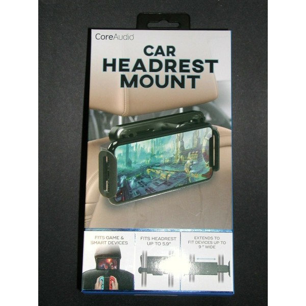 Core Audio Car Headrest Mount Holds Games, Tablets & Smart