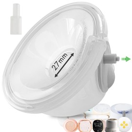 S9/S12 Baby CaraCups Wearable Milk Collection for 99.9% Separable Electric Breast Pumps, Hands Free Milk Collector Cup Set, Compatible with Spectra, Medela, Lansinoh, Accessories Replacement (27 mm)