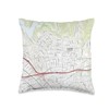 Castro Valley CA Map (2018) Throw Pillow