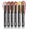 Shimmer Cream Eyeshadow Stick Set, 6 Warm Bronze Metallic Eye