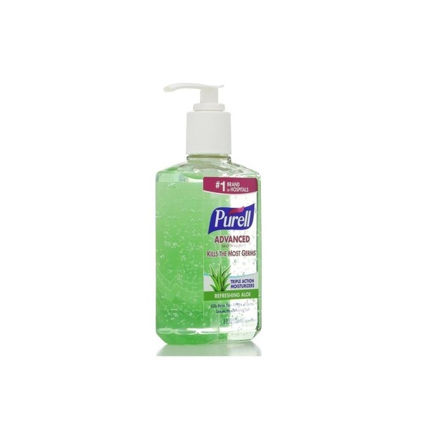 Purell Hand Sanitizer with Aloe 8 oz (Pack of 4)