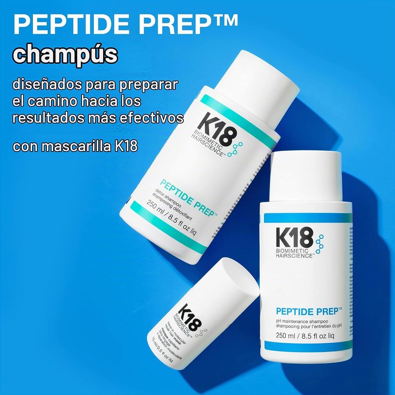 Shampoo K18 Peptide Prep pH Maintenance 250ml – Limpieza Suave