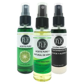 Kit Rapunzel JYE - Aceites Para El Crecimiento Del Cabello - Sábila, Bergamota Y Loción Para El Tratamiento De Calvicie