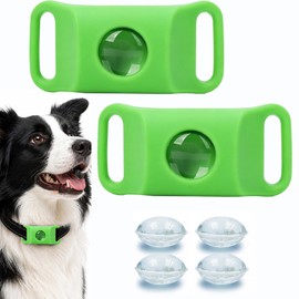 Qeisia Pendant for Dog Collar, Natural Scent Tag 2Pack with 6 Refills