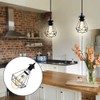 GOIYZTTR 2 Pack Black Pendant Light Fitting E27 Ceiling Rose