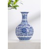 Blue and White Vase, Blue Vases Home Décor, Chinoiserie Vase,