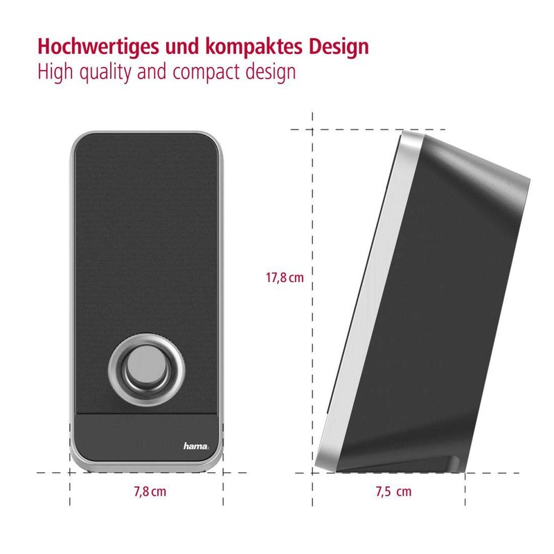 Hama Sonic LS-206 PC Speaker | Black