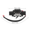 RC Dual Motor Winch 1/10 Aluminum Alloy Metal Automatic Simulated