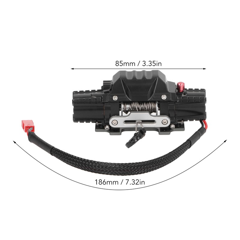 RC Dual Motor Winch 1/10 Aluminum Alloy Metal Automatic Simulated