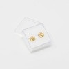 Aretes de Ojos Ojitos en Chapa de Oro de 22K