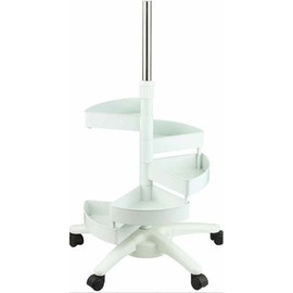 ToolUSA 30" Heavy-Duty Mobile Floor Stand with Castor Wheels | For Magnifier Lamps & Trays