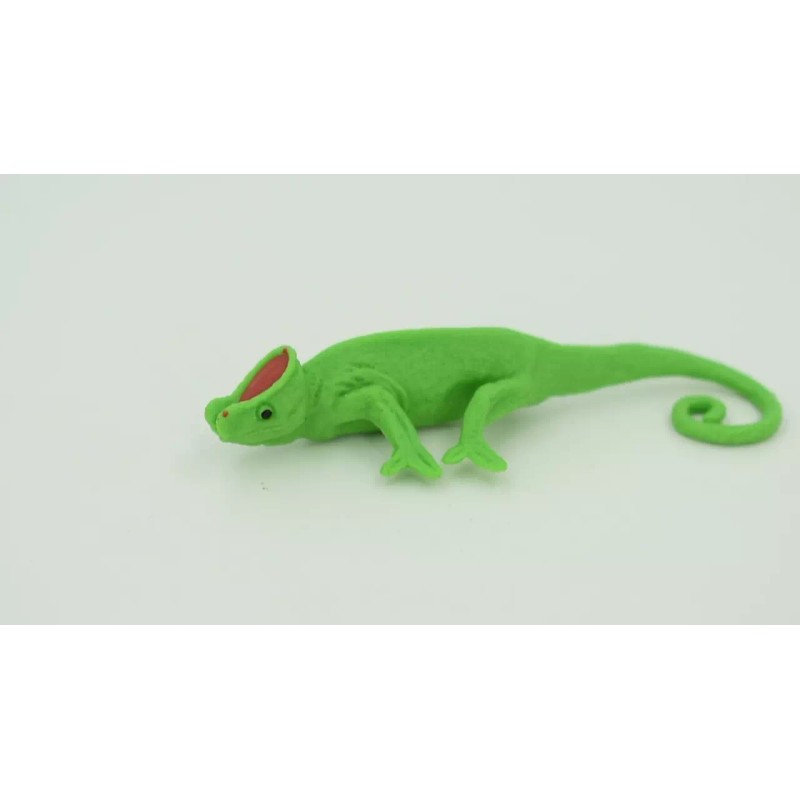Safari Chameleon, Rubber Toy Lizard, Realistic Figure, Model, Replica, Kids
