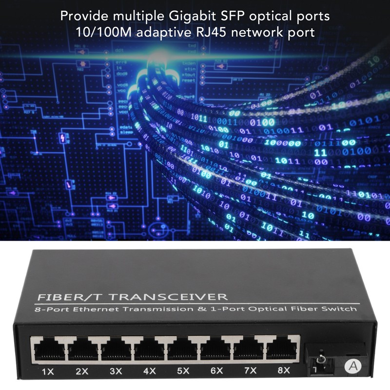 Tx1310nm RX1550nm Fiber Transceiver Up To 25km 1 Optical Port