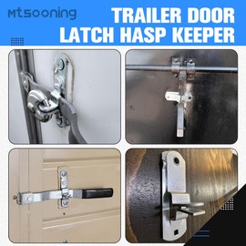 Mtsooning 2PCS Cargo Trailer Door Hasps, Enclosed Trailer Door Latch, Cam Lock Keeper, with Screws Nuts for Closed Car Trailer