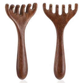 YUXIANLB 2PCS Wooden Massage Comb,Therapy Comb, Portable Head Scratcher Massager Relaxation, Head Meridians Massager Combs Tool for Hair Growth Hair Care, Sandalwood Massage Combs for Family Friends