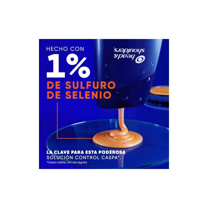 HEAD & SHOULDERS, Shampoo para Caspa, Clinical Strength Control Resequedad¹