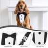 Formal Dog Tuxedo Suit with Bow Tie Wedding Bandana Collar