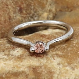 Im Labor gezüchteter Morganit Edelstein Bandring 925 Sterling Silber Bandring Herren und Damen Bandring Handgefertigter Schmuck CRG1064BC7_(53 (16.9))