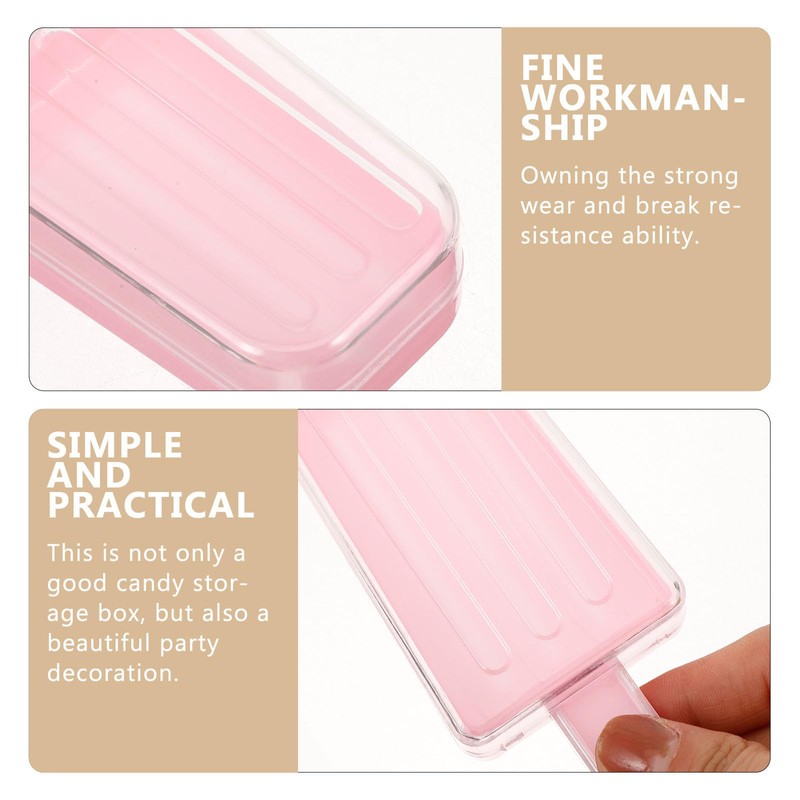 Ice Cream Candy Boxes, Clear Plastic Party Favor Containers