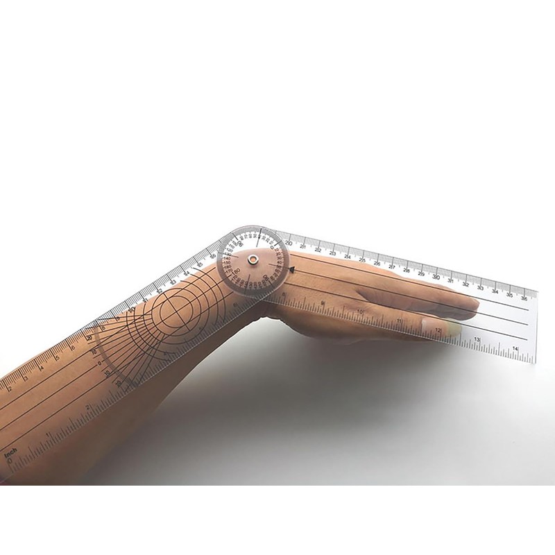 LUYING Goniometer, Angle Meter, Multi-Ruler, Angle Spine Ruler, 360 Degree
