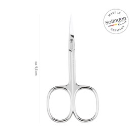 TITANIA Solingen Cuticle Scissors with Thin Tip (9.5 cm) • Solingen Cuticle Scissors • Professional Cuticle Scissors Made of Carbon Steel • Made in Germany