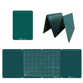iMAT Flip Cutting Mat, M Type, Double Sided, TPE Folding Cutting Mat (Green)