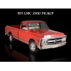 1971 GMC Trucks Collectible Metal Sign: 2500 Fleetside Pickup in Red