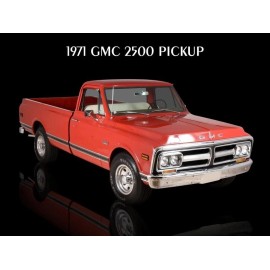 1971 GMC Trucks Collectible Metal Sign: 2500 Fleetside Pickup in Red
