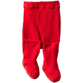Jefferies Socks Baby-girls Infant Seamless Organic Cotton Tights, Red, 6-18 Months