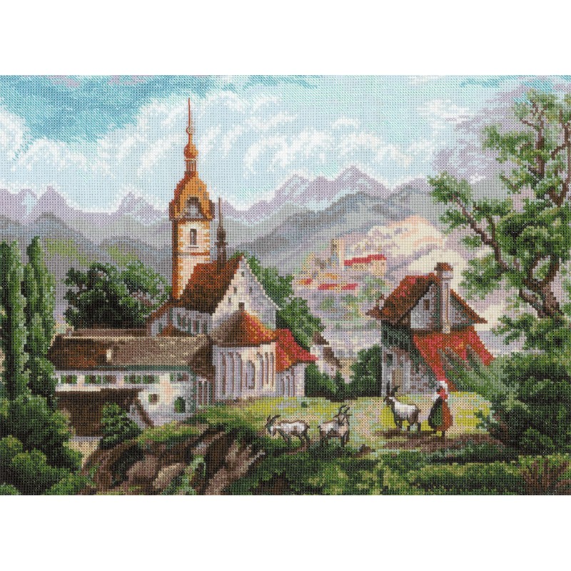RIOLIS Cross Stitch Kit - 1701 - Monastery