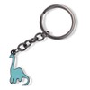 Emerald Park Jewelry Brontosaurus - Llavero de dinosaurio caricaturisco, Azul,