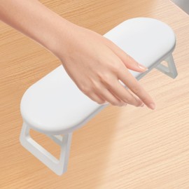 Amagogo Nail Arm Rest Manicure Hand Rest, Folding DIY Professional Manicure Pillow, Nails Tech for Outdoor, Salon, Travel Shop Home, white
