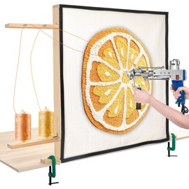 Rug Tufting Frame, 29.5in X 29.5in Wooden,with Rubber Strips for Protection, Suitable for tufting Enthusiasts, Desktop Frame
