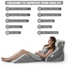 Ganaver 4pcs Orthopedic Bed Wedge Pillow Set Post Surgery Relaxing