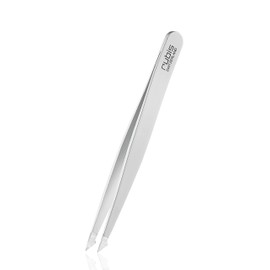 Rubis Evolution 2-in-1 Tweezers Pointed for Ingrown Hairs - Splinter Tweezers - Eyebrow Plucking Tweezers - White