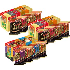 Amano Foods [Set Product] Luxury Miso Soup Assortment, 8 Types, 24 Servings Set (4 Delicious Luxury Miso Soup, 8 Foods, 2 Pieces, 4 Types of Luxurious Miso Soup, 8 Meals, 1 Piece)
