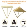 Morobor Hairpin Triangle Shelf Brackets,2pcs Shelf Brackets Metal Hairpin Brackets,
