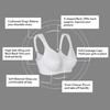 HACI Women's Front Closure Posture Bra Back Support Full Coverage